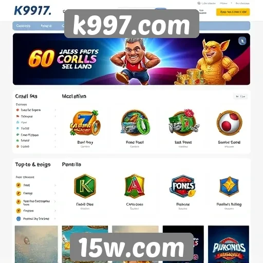 Novidades e recursos do site de jogos k997 com foco em usuários